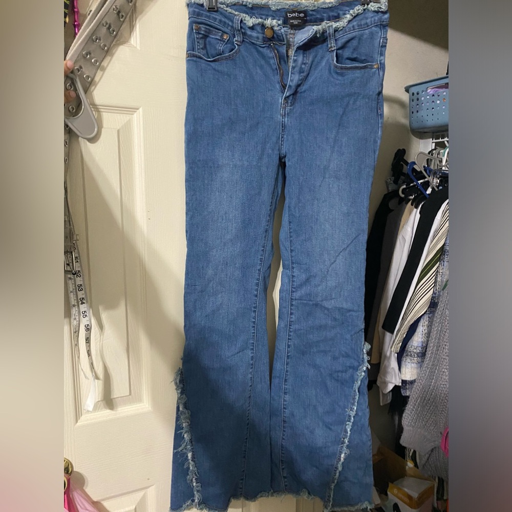 Distressed Flare Jeans